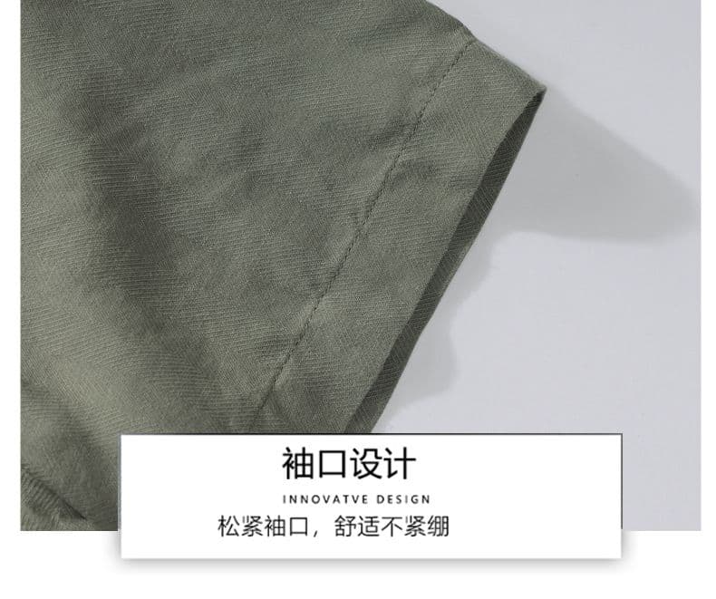 주간 실크 아마 워싱 반팔 셔츠 루즈핏 질감 센스 캐주얼 미니멀리즘 인기 다용도 새로운 여름 셔츠 상세 이미지 17