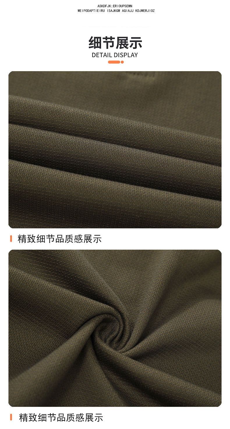 하프 지퍼 조수 브랜드 여름 POLO 셔츠 남성 루즈핏 캐주얼 순면 폴로 칼라 고급 미니멀리즘 비즈니스 반팔 티셔츠 상세 이미지 28