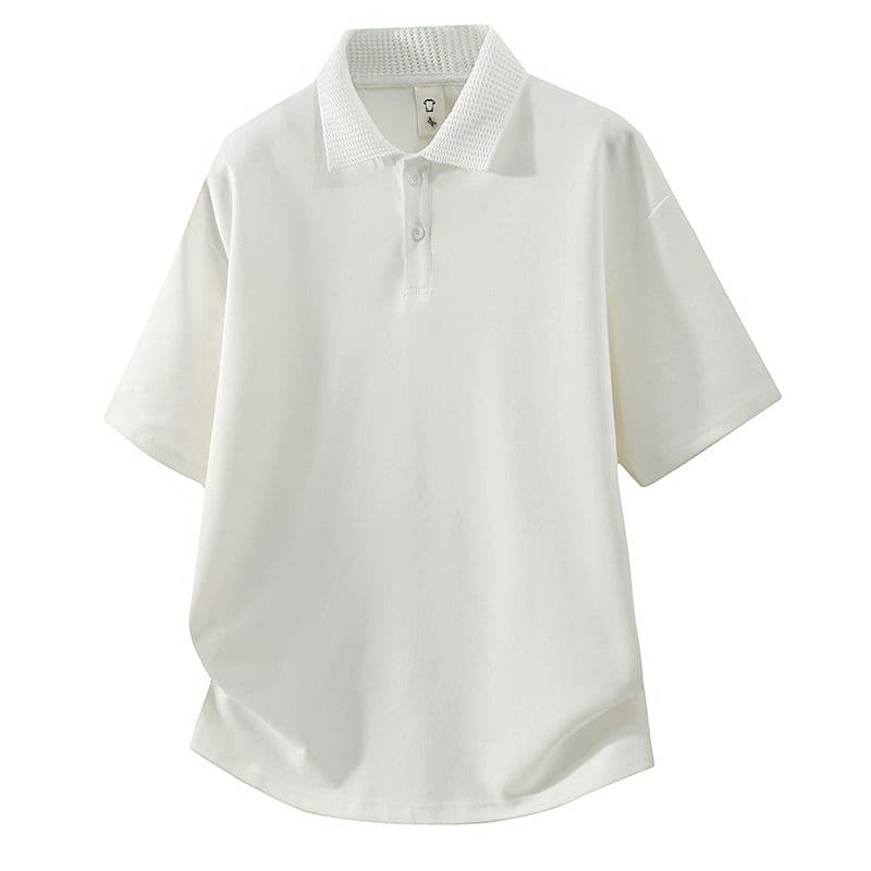남성 의류 POLO 셔츠 남자 다용도 폴로 칼라 반팔 여름 2026 새로운 루즈핏 통기성 야외 신축성 반팔 맨위 이미지 2