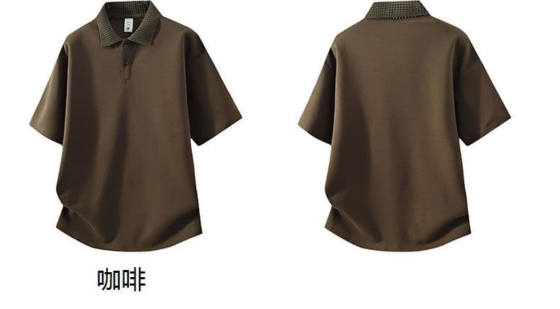 남성 의류 POLO 셔츠 남자 다용도 폴로 칼라 반팔 여름 2026 새로운 루즈핏 통기성 야외 신축성 반팔 맨위 상세 이미지 3