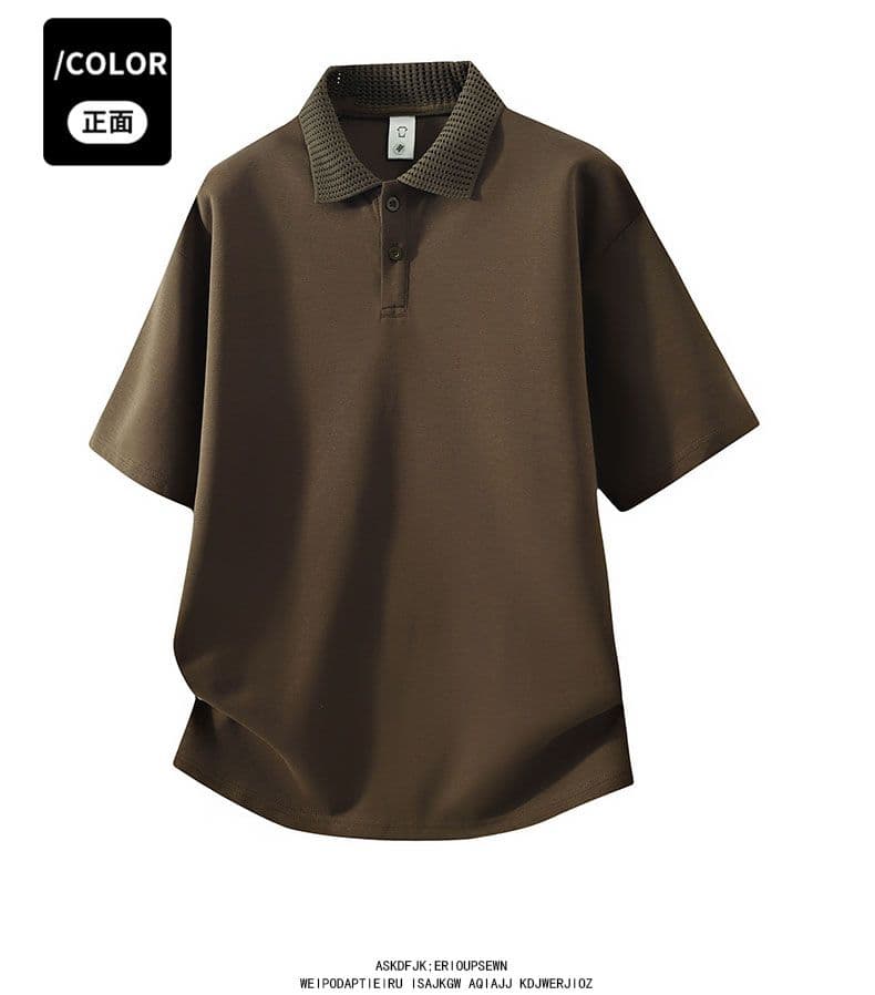 남성 의류 POLO 셔츠 남자 다용도 폴로 칼라 반팔 여름 2026 새로운 루즈핏 통기성 야외 신축성 반팔 맨위 상세 이미지 22