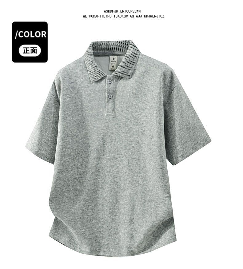 남성 의류 POLO 셔츠 남자 다용도 폴로 칼라 반팔 여름 2026 새로운 루즈핏 통기성 야외 신축성 반팔 맨위 상세 이미지 24
