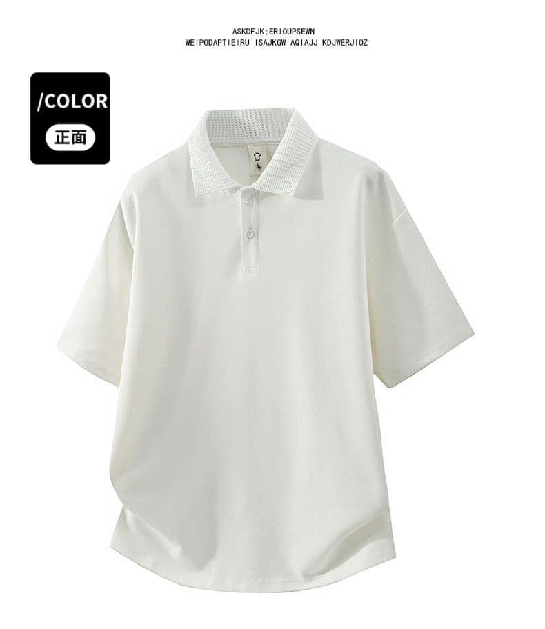 남성 의류 POLO 셔츠 남자 다용도 폴로 칼라 반팔 여름 2026 새로운 루즈핏 통기성 야외 신축성 반팔 맨위 상세 이미지 26