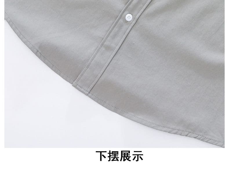 순면 단색 워시 물 레트로 남성 루즈핏 셔츠 트렌드 품질 긴팔 셔츠 단색 미니멀리즘 다용도 캐주얼 상세 이미지 20