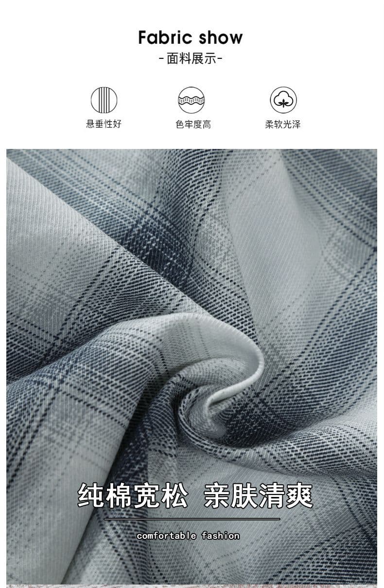 순면 워시 물 레트로 남성 루즈핏 섹션 셔츠 봄 여름 트렌드 프린트 품질 주머니 긴팔 셔츠 상세 이미지 6