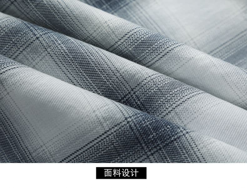 순면 워시 물 레트로 남성 루즈핏 섹션 셔츠 봄 여름 트렌드 프린트 품질 주머니 긴팔 셔츠 상세 이미지 18