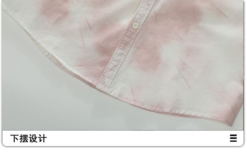 높은 품질 순면 워시 물 레트로 남자 루즈핏 섹션 셔츠 봄 가을 트렌드 프린트 품질 주머니 긴팔 셔츠 상세 이미지 16