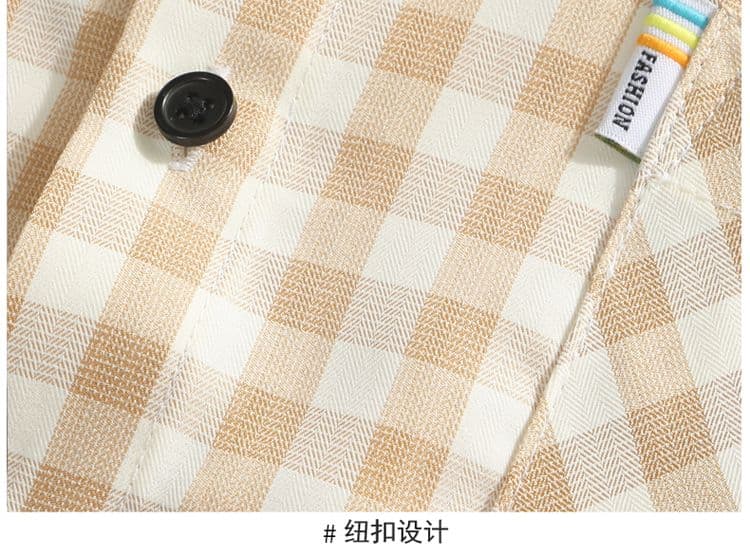 새로운 체크무늬 셔츠 남성 트렌드 한국 스타일 루즈핏 비즈니스 캐주얼 다용도 긴팔 셔츠 상세 이미지 19