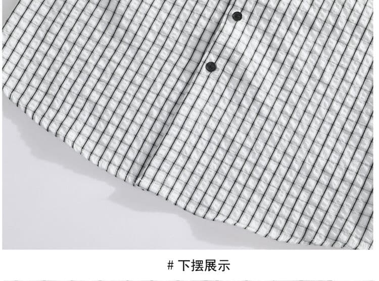 새로운 스트라이프 셔츠 남성 긴팔 셔츠 트렌드 한국 스타일 몸매 가꾸기 비즈니스 캐주얼 가을 패션 도시 상세 이미지 18