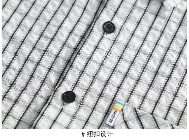 새로운 스트라이프 셔츠 남성 긴팔 셔츠 트렌드 한국 스타일 몸매 가꾸기 비즈니스 캐주얼 가을 패션 도시 상세 이미지 19