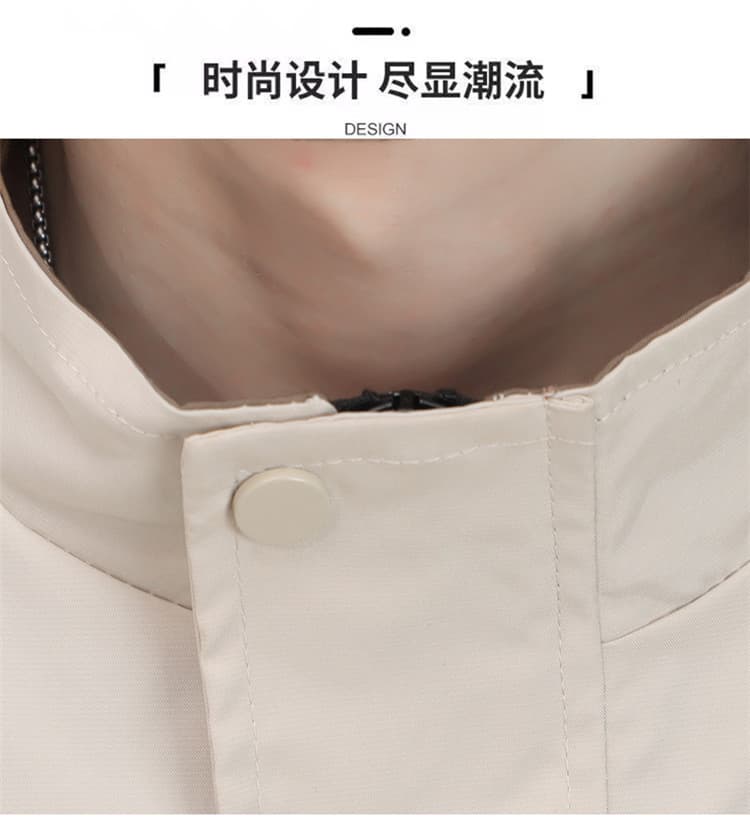 봄 가을 고급 빛 럭셔리 미니멀리즘 패션 스탠드 칼라 워크웨어 재킷 조수 브랜드 재킷 남자 캐주얼 재킷 루즈핏 다용도 상세 이미지 3