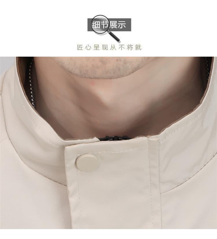 봄 가을 고급 빛 럭셔리 미니멀리즘 패션 스탠드 칼라 워크웨어 재킷 조수 브랜드 재킷 남자 캐주얼 재킷 루즈핏 다용도 상세 이미지 20