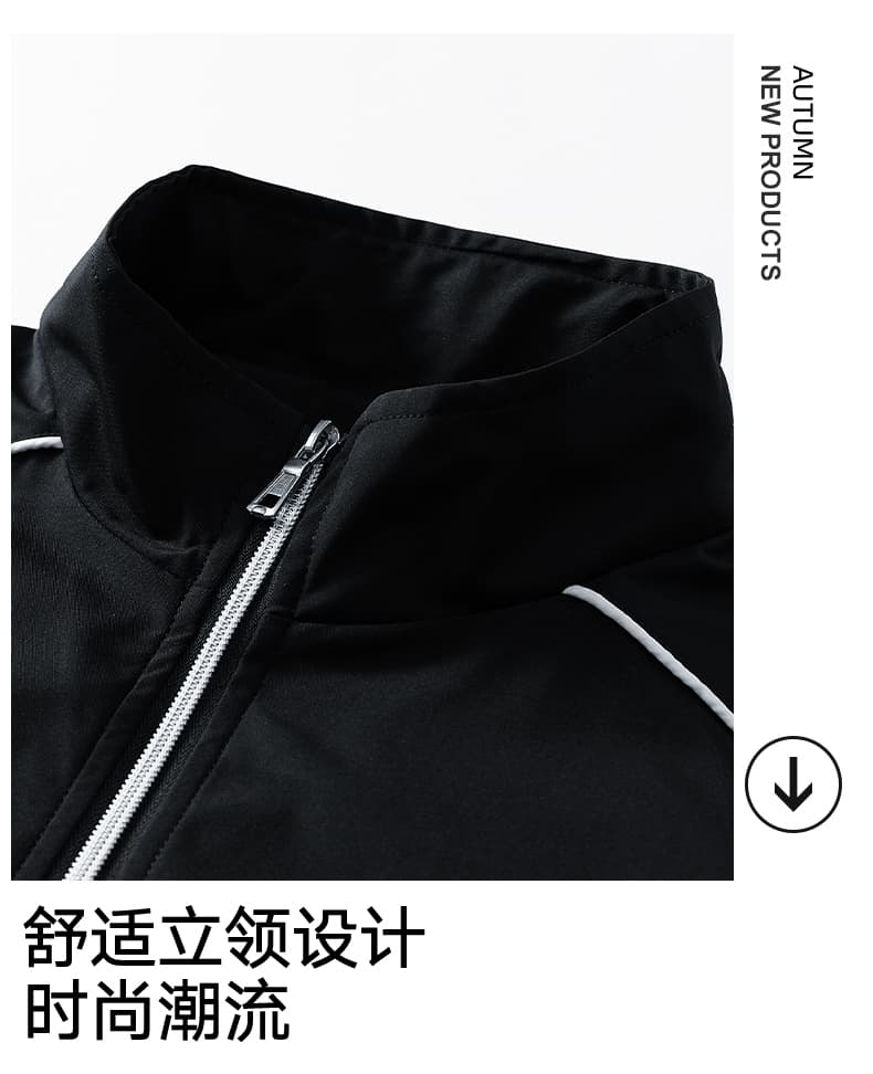 국경 간 스페셜 에디션 봄 가을 루즈핏 스탠드 칼라 재킷 새로운 남자 러닝 운동회 다른 색상 야외 사이클링 외투 상세 이미지 4