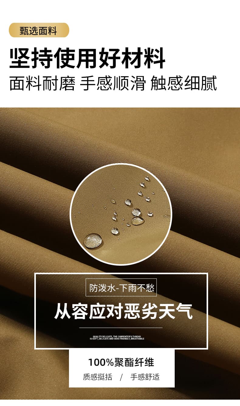 국경 간 26 년 봄과 가을 아메리칸 중청년 스탠드 칼라 재킷 세 국방 캐주얼 단색 레트로 야외 다용도 재킷 상세 이미지 2