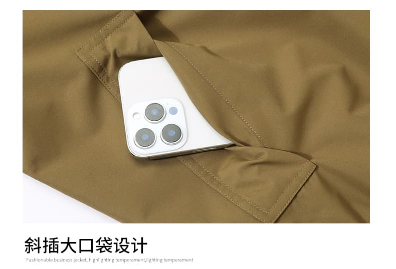 국경 간 26 년 봄과 가을 아메리칸 중청년 스탠드 칼라 재킷 세 국방 캐주얼 단색 레트로 야외 다용도 재킷 상세 이미지 20