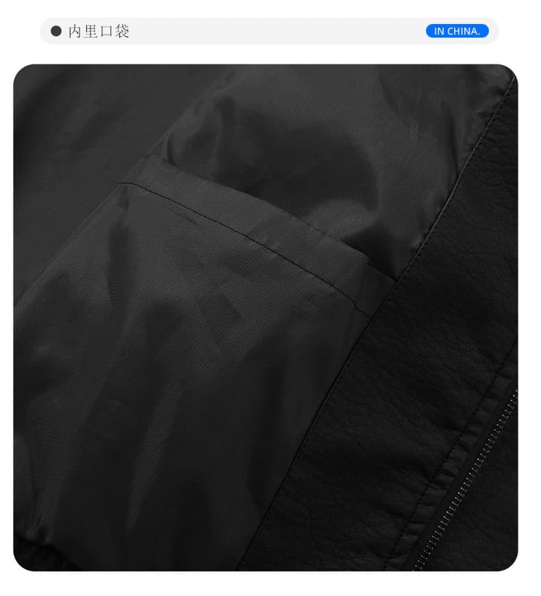 국경 간 새로운 봄 가을 남성 아메리칸 조수 브랜드 오토바이 다용도 폴로 칼라 루즈핏 패션 빅 사이즈 가죽 재킷 국경 간 상세 이미지 16