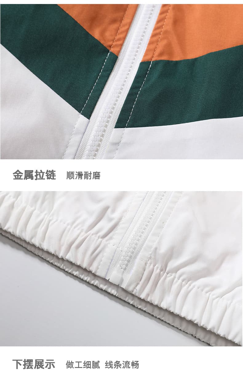 국경 간 폭발 새로운 봄과 가을 남성 배색 스탠드 칼라 패치워크 조수 브랜드 패션 폴로 칼라 다용도 재킷 재킷 상세 이미지 14
