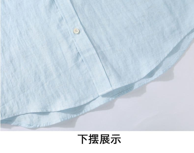 주간 실크 아마 긴팔 셔츠 오래된 돈 바람 스탠드 칼라 루즈핏 캐주얼 미니멀리즘 가을 겨울 다용도 단색 맨위 셔츠 상세 이미지 21