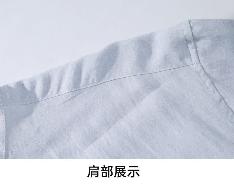 주간 실크 아마 중간 소매 셔츠 루즈핏 캐주얼 미니멀리즘 인기 다용도 편안함 단색 맨위 새로운 긴팔 셔츠 상세 이미지 19
