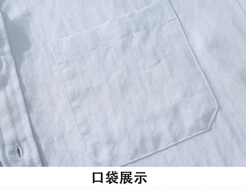 주간 실크 아마 긴팔 셔츠 오래된 돈 바람 스탠드 칼라 루즈핏 캐주얼 미니멀리즘 가을 겨울 다용도 단색 맨위 안감 상세 이미지 19