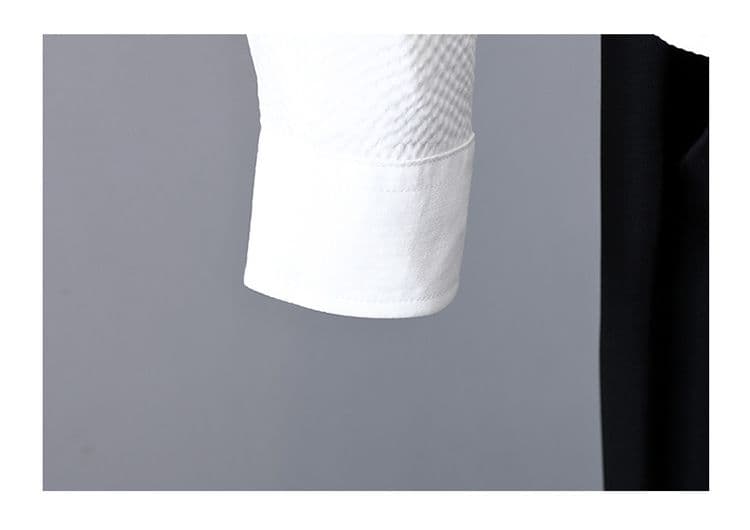가을 남성 디자인 센스 남성 의류 긴팔 셔츠 Seersucker 질감 센스 패션 트렌드 한국 스타일 슬림 피트 셔츠 상세 이미지 17
