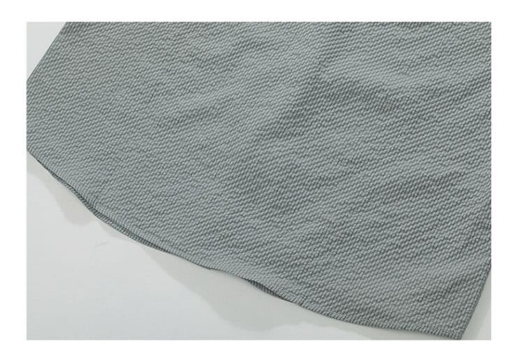 디자인 센스 남성 긴팔 셔츠 Seersucker 질감 센스 패션 트렌드 한국 스타일 슬림 피트 셔츠 주머니 자수 상세 이미지 23