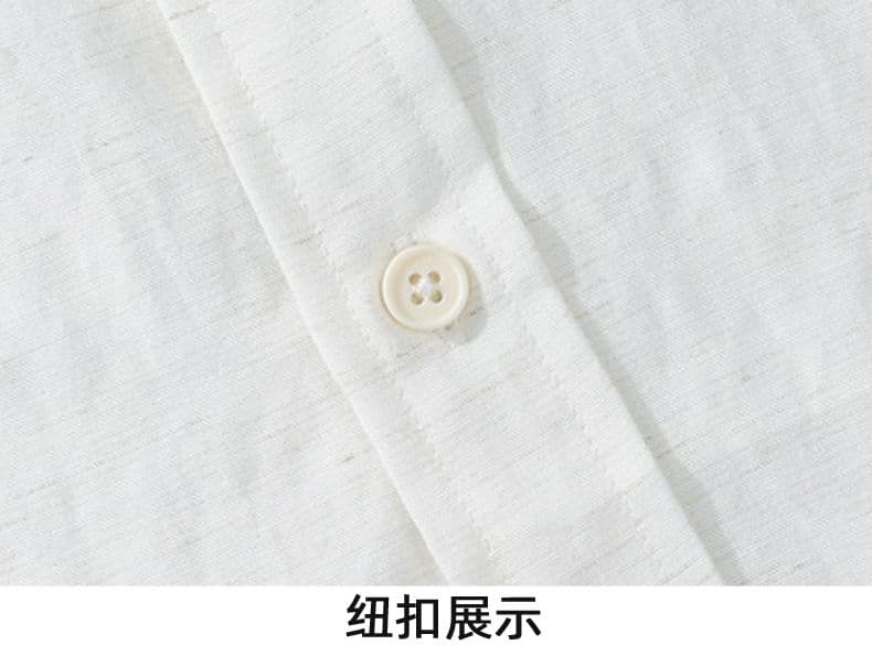 단색 주간 실크 아마 긴팔 셔츠 오래된 돈 바람 스탠드 칼라 루즈핏 캐주얼 미니멀리즘 가을 겨울 다용도 단색 셔츠 상세 이미지 18