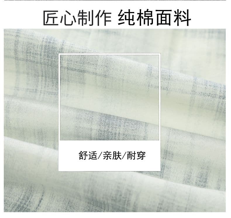 높은 품질 순면 일본식 워시 물 레트로 남성 루즈핏 셔츠 봄 가을 트렌드 프린트 품질 주머니 긴팔 상세 이미지 7
