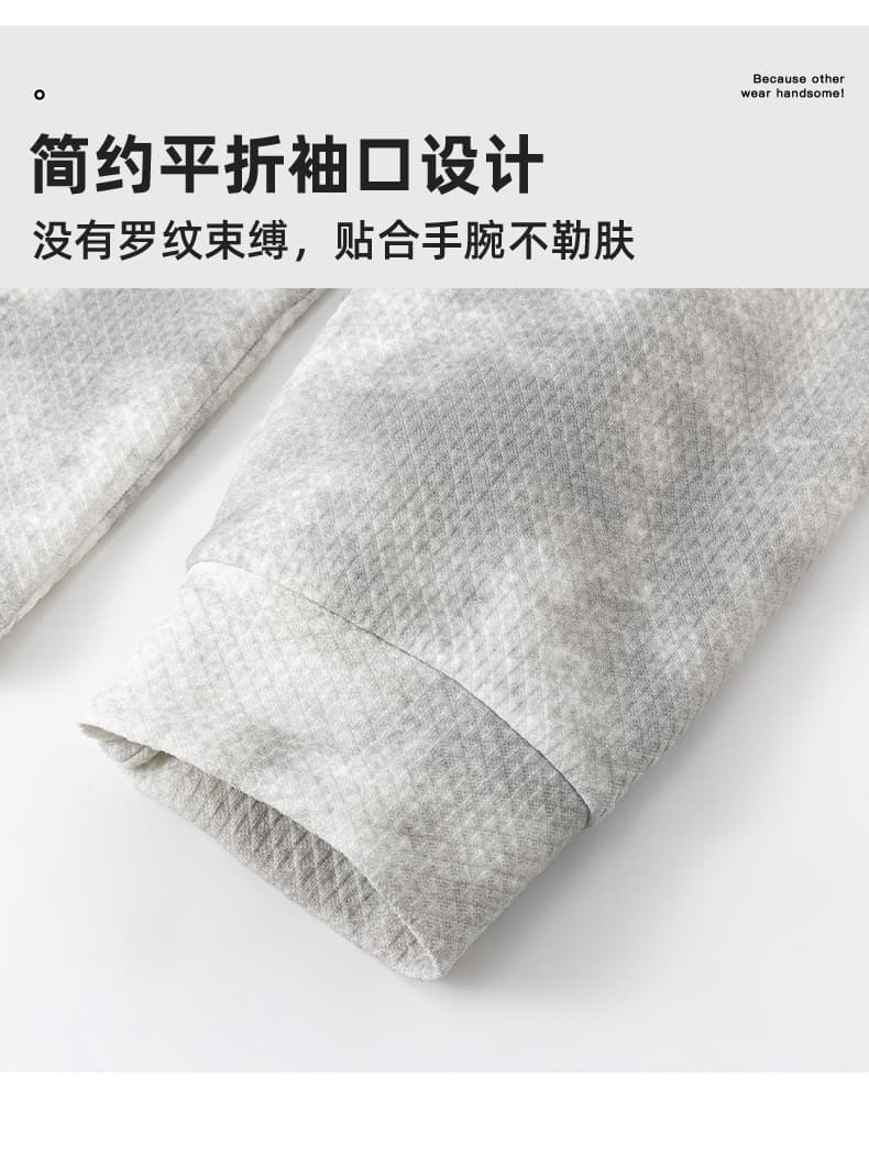 아메리칸 홀치기 염색 페이크 레이어드 폴로 칼라 후드티 남자 가을 조수 브랜드 새로운 캐주얼 풀오버 스웨트셔츠 재킷 상세 이미지 11