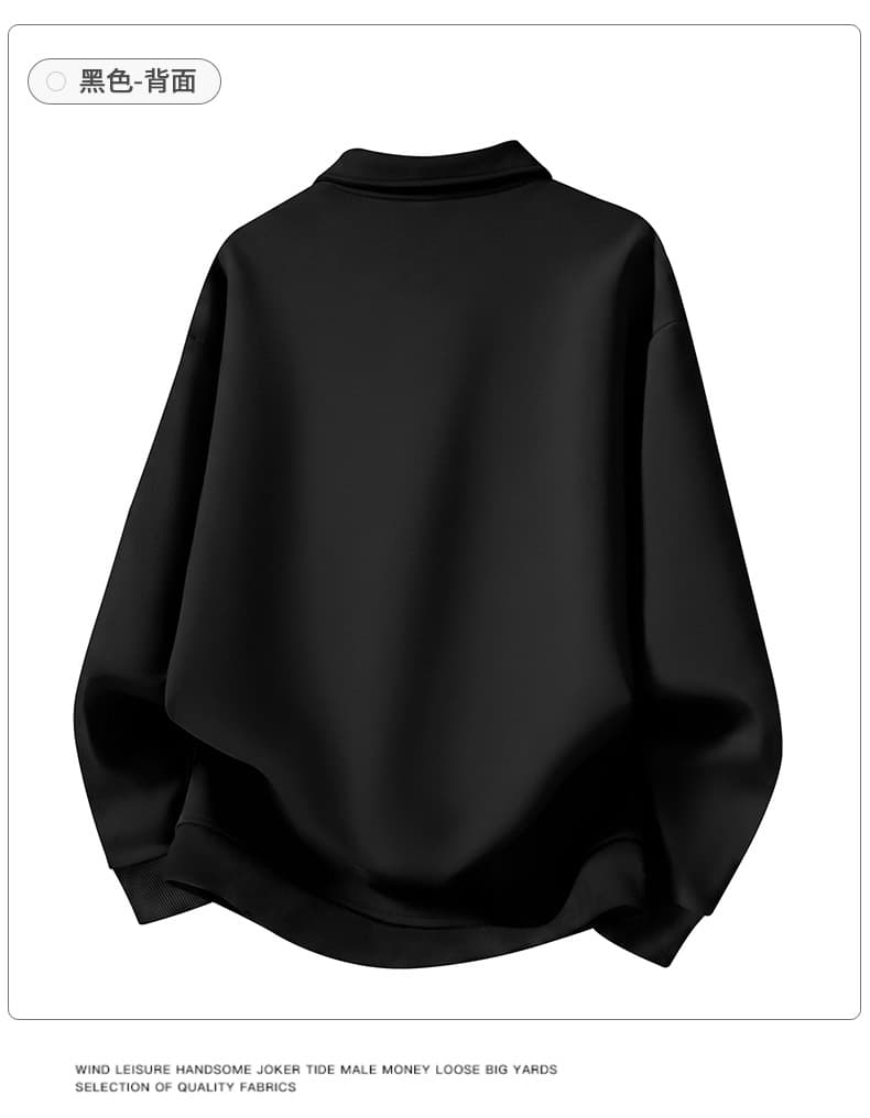 새로운 빅 사이즈 남성 의류 무거운 후드티 남자 아메리칸 polo 셔츠 칼라 재킷 남자 가을 기본 셔츠 맨위 상세 이미지 8