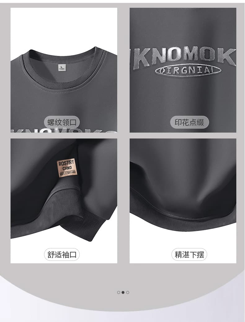기사 3 차원 2026 새로운 프린트 후드티 남자 가을 XL 루즈핏 라운드 넥 티셔츠 남자 긴팔 맨위 상세 이미지 5