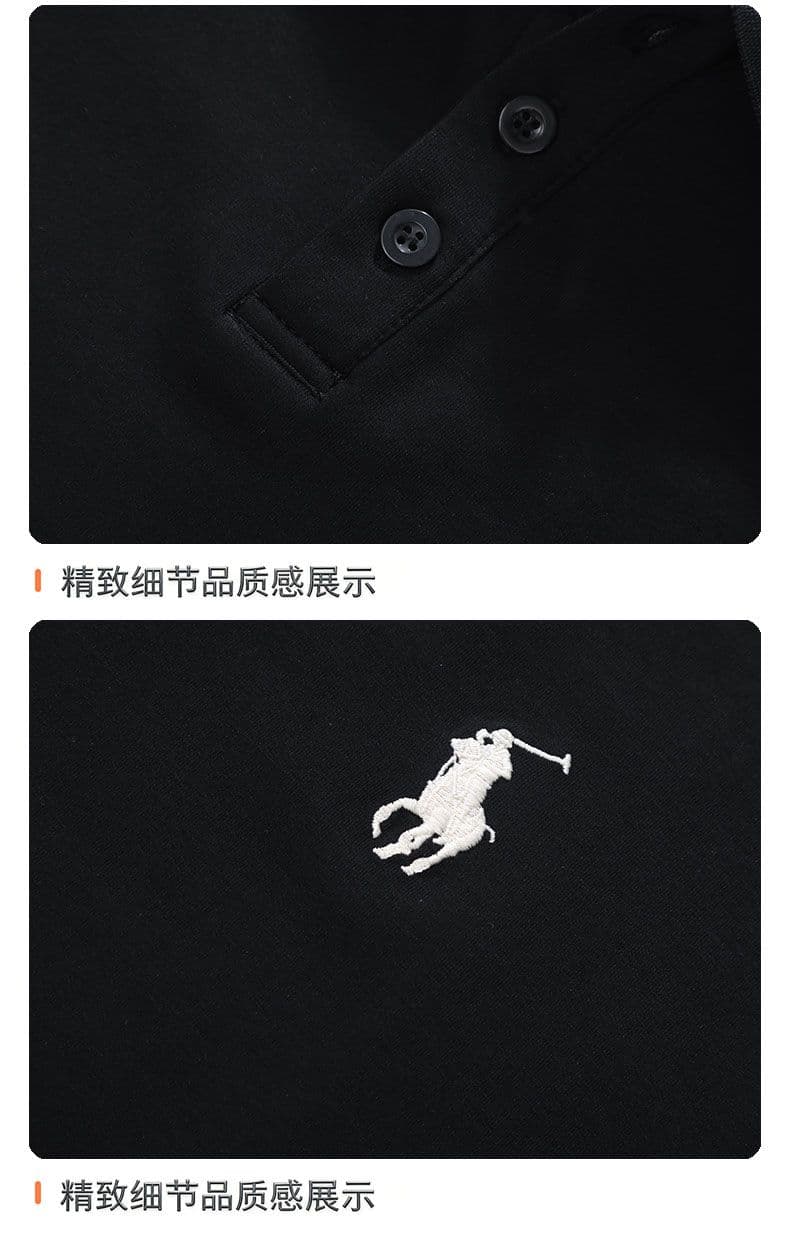 POLO 셔츠 남성 인사이드 잡아라. 의류 가을 새로운 디자인 센스 폴로 칼라 트렌드 캐주얼 긴팔 티셔츠 남성 자수 상세 이미지 30