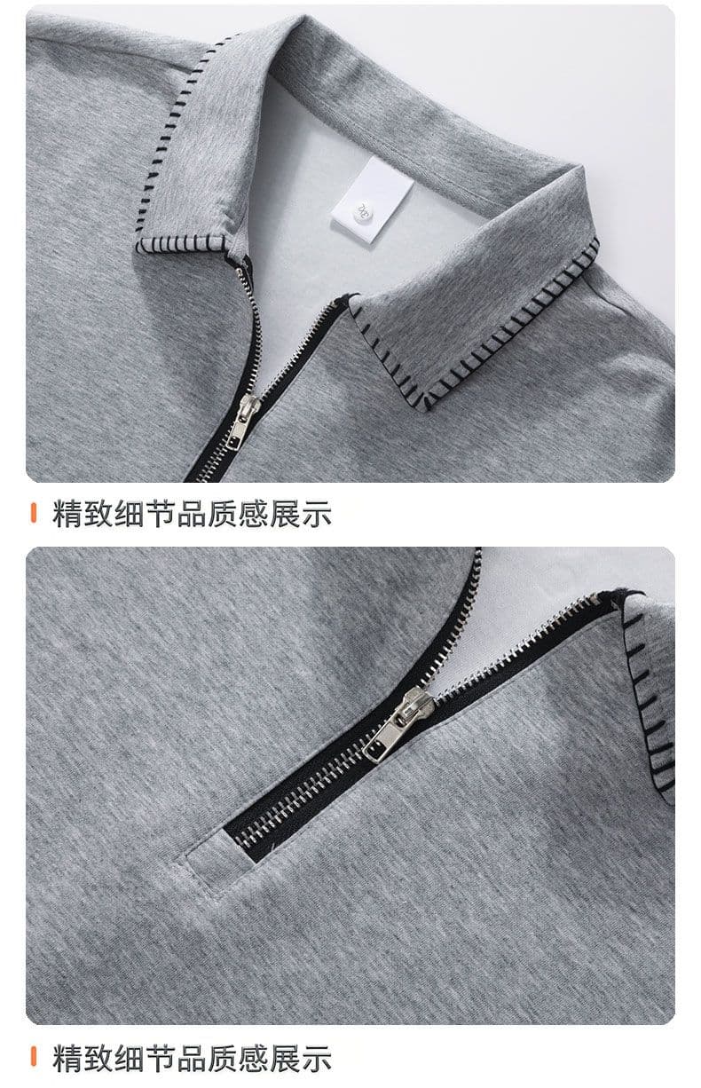 새로운 가을 남성 면 소재 후드티 인사이드 가져 가라. 디자인 센스 폴로 칼라 루즈핏 트렌드 다용도 캐주얼 긴팔 후드티 상세 이미지 29