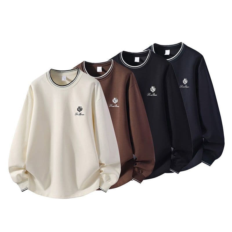 새로운 가을 면 소재 아메리칸 라운드 넥 후드티 루즈핏 풀오버 커플 섹션 긴팔 프린트 캐주얼 만나는 후드티 이미지 5