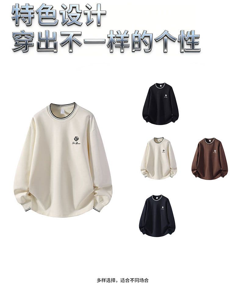 새로운 가을 면 소재 아메리칸 라운드 넥 후드티 루즈핏 풀오버 커플 섹션 긴팔 프린트 캐주얼 만나는 후드티 상세 이미지 19