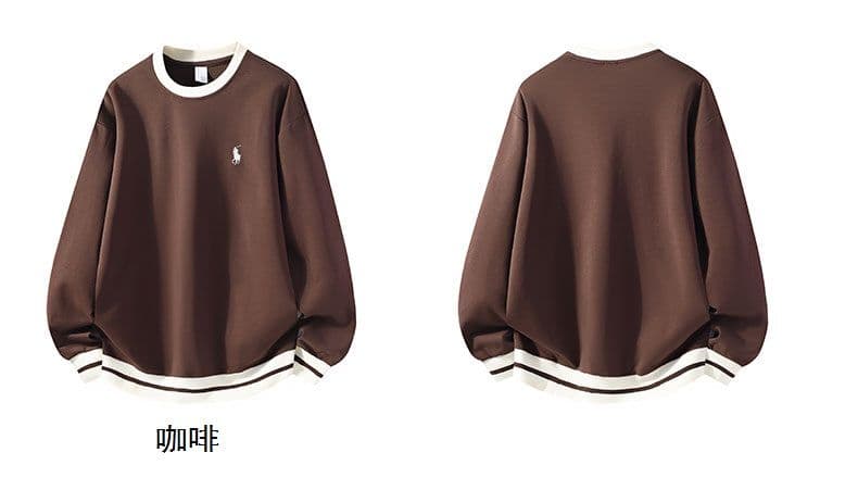 새로운 가을 면 소재 아메리칸 라운드 넥 후드티 루즈핏 풀오버 커플 섹션 긴팔 고급 센스 캐주얼 만나는 후드티 상세 이미지 5