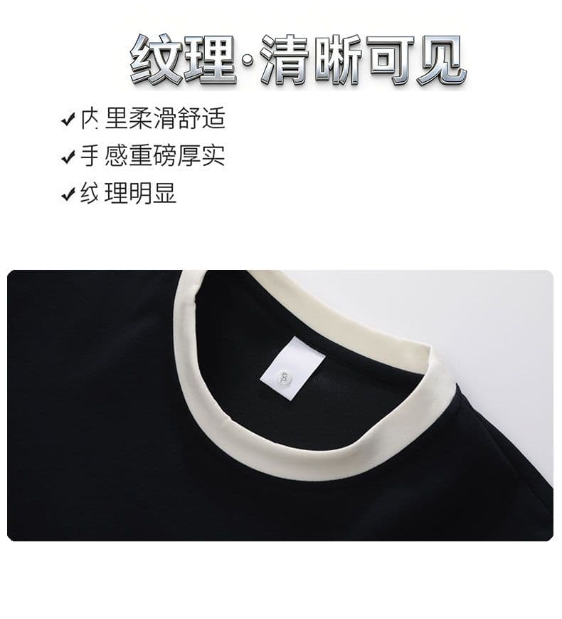 새로운 가을 면 소재 아메리칸 라운드 넥 후드티 루즈핏 풀오버 커플 섹션 긴팔 고급 센스 캐주얼 만나는 후드티 상세 이미지 16