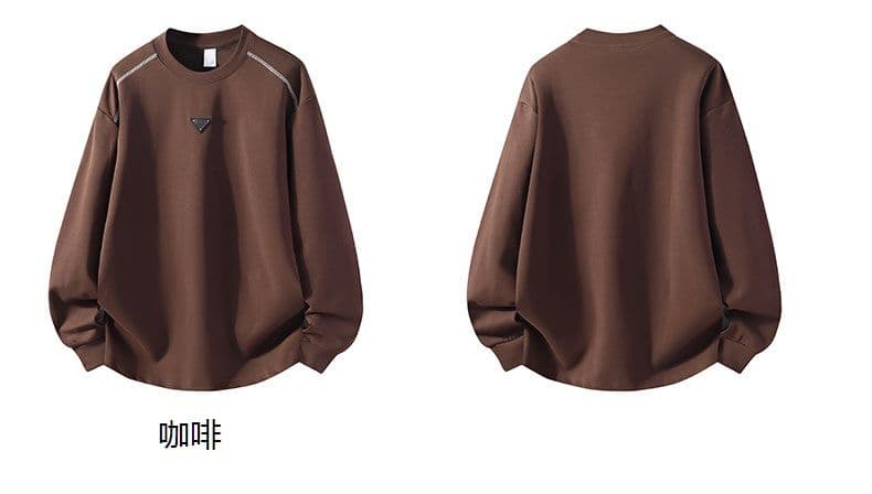 새로운 가을 면 소재 아메리칸 라운드 넥 후드티 루즈핏 풀오버 커플 섹션 긴팔 고급 센스 캐주얼 만나는 후드티 상세 이미지 3