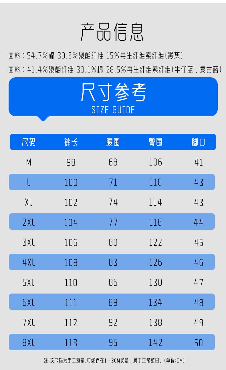 가을 새로운 아메리칸 해체 모통이 칼 청바지 레트로 워크웨어 바지 워싱 마 오래된 주름 높음 거리 캐주얼 바지 상세 이미지 6
