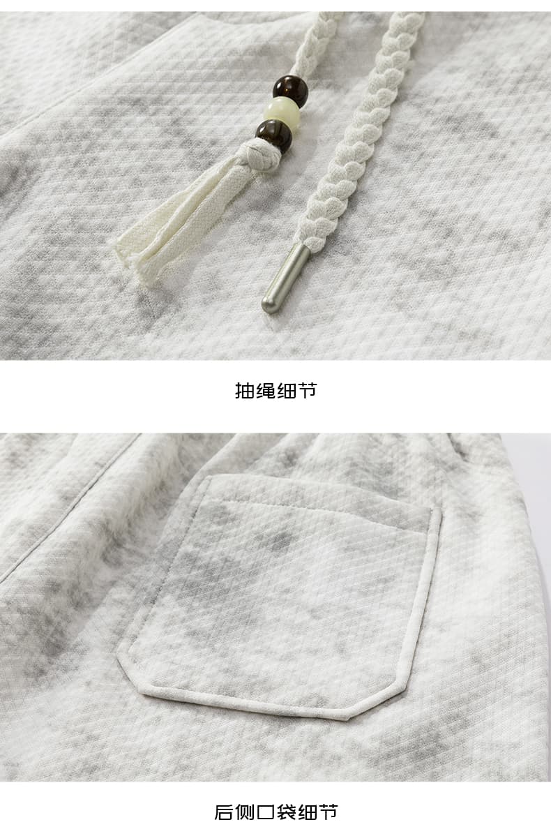 가을 새로운 일본식 더러운 더러운 캐주얼 바지 남자 모통이 칼 웨이 바지 도루 센스 스트레이트 아메리칸 높음 거리 넓은 다리 길이 바지 상세 이미지 19