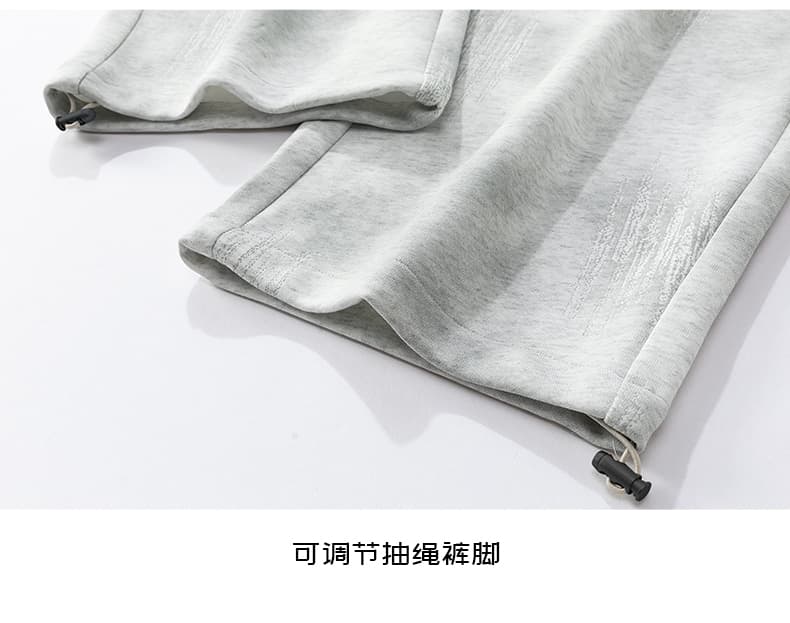 가을 새로운 후아 면 아메리칸 더러운 더러운 바지 빅 사이즈 루즈핏 넓은 다리 길이 바지 남성 캐주얼 바지 남자 운동 바지 상세 이미지 20