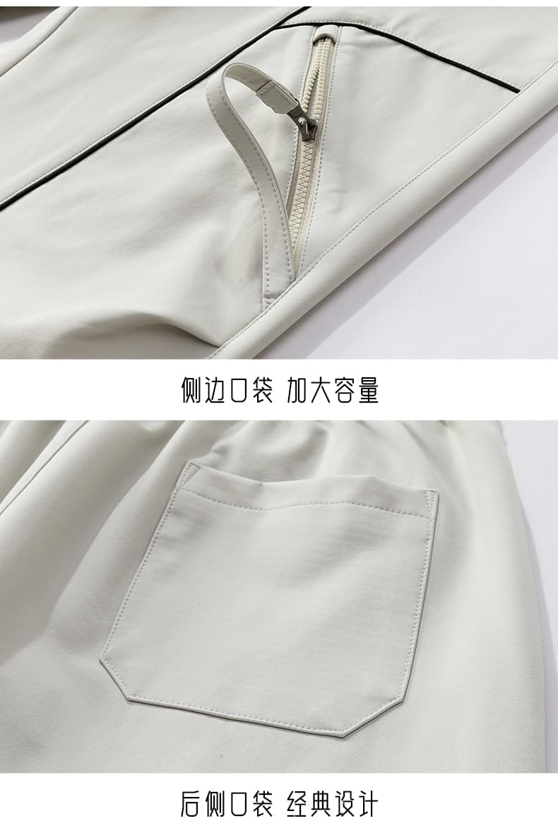 가을 새로운 주름 조거 바지 남자 속도 건조한 낙하산 병 바지 아메리칸 기능 기타 주머니 워크웨어 팬츠 스트레이트 긴 바지 상세 이미지 19