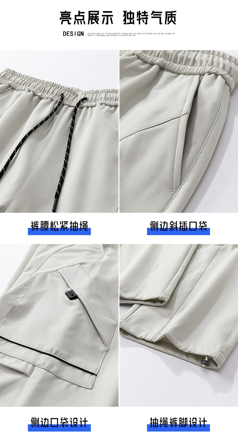 가을 새로운 야외 세 국방 기능 워크웨어 아웃도어 팬츠 등산 루즈핏 스트레이트 낙하산 병 다용도 캐주얼 바지 상세 이미지 7