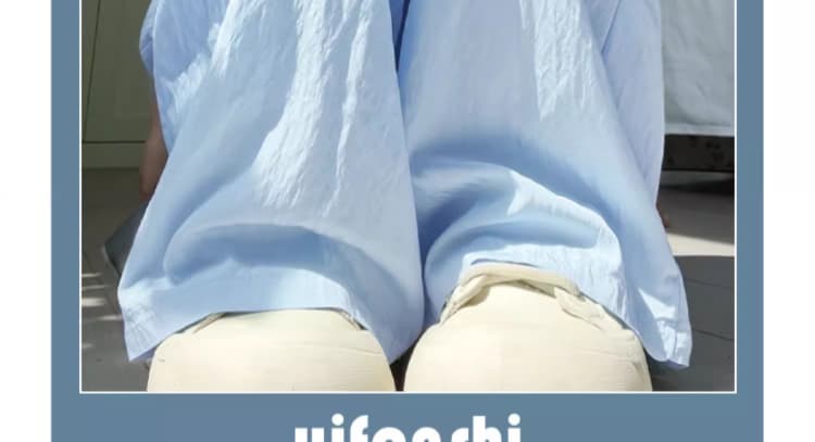 임산부 바지 우유 푸 야마모토 바지 여름 얇은 스타일 새로운 도루 센스 루즈핏 느긋한 느슨함 센스 얼음 실크 넓은 다리 길이 바지 상세 이미지 16
