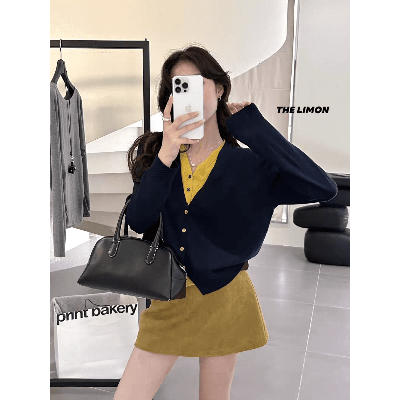 경기 벨트 chicyou 브라운 가을 겨울 질감 모방 스웨이드 벨트 반신 스커트 캐주얼 짧은 치마 이미지 5