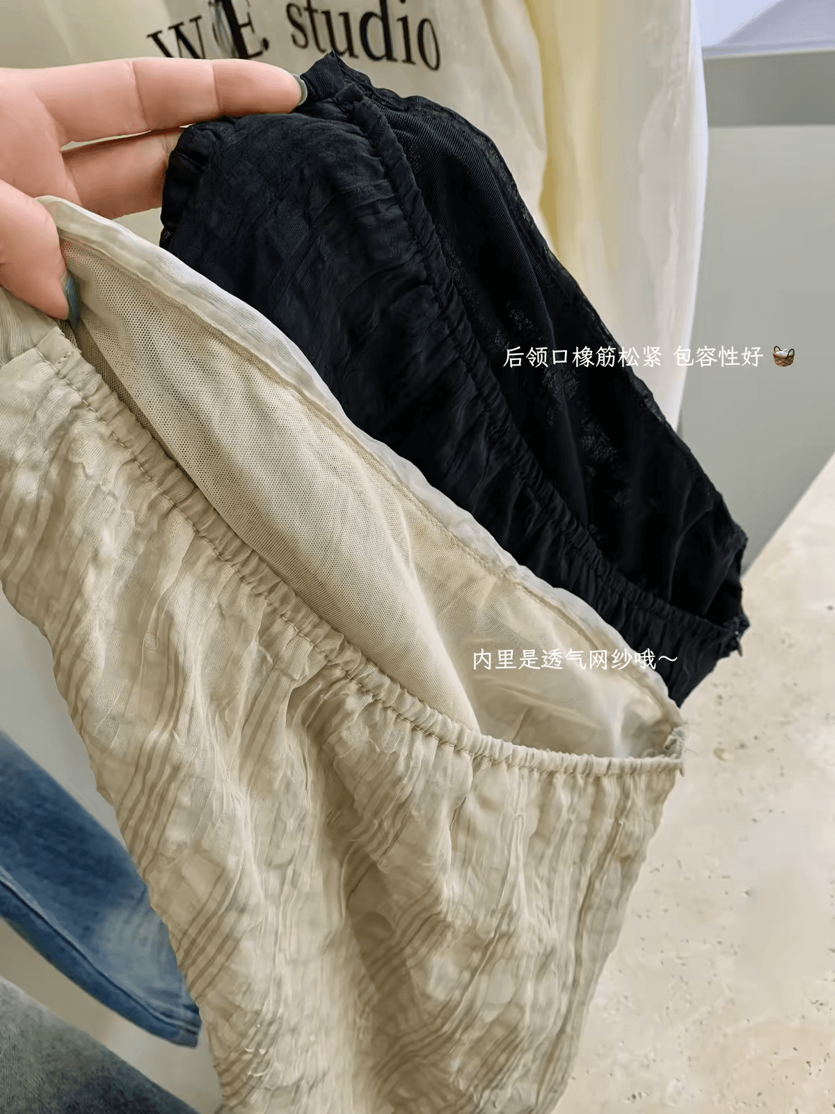 감기 센스 여름 디자인 센스 외출용 아름다운 오프숄더 리본 주름 질감 센스 몸매 가꾸기 튜브탑 맨위 상세 이미지 10