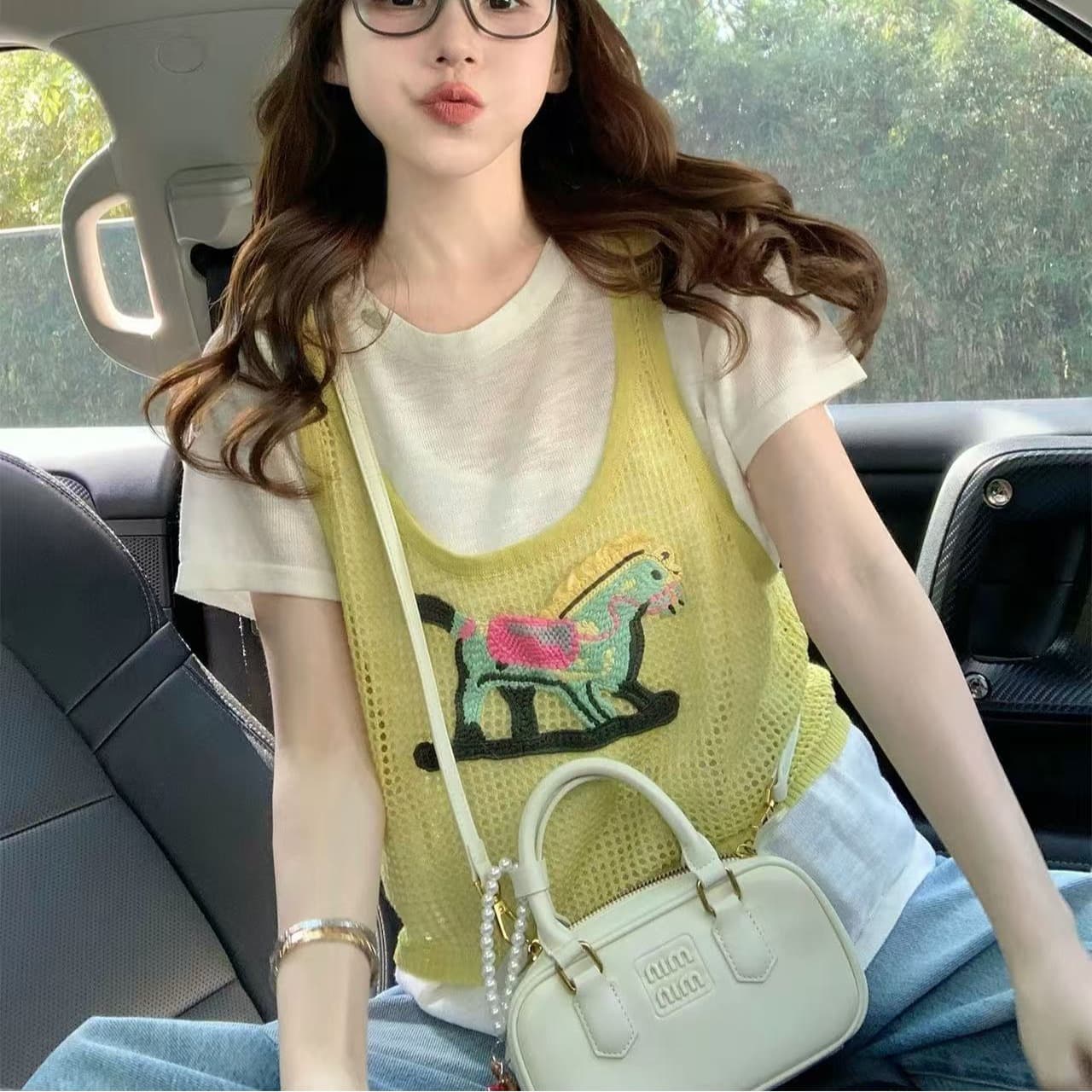 페이크 레이어드 패치워크 반팔 티셔츠 여성 2026 새로운 여름 얇은 스타일 디자인 센스 루즈핏 연령 감소 작은 키 맨위 이미지 5