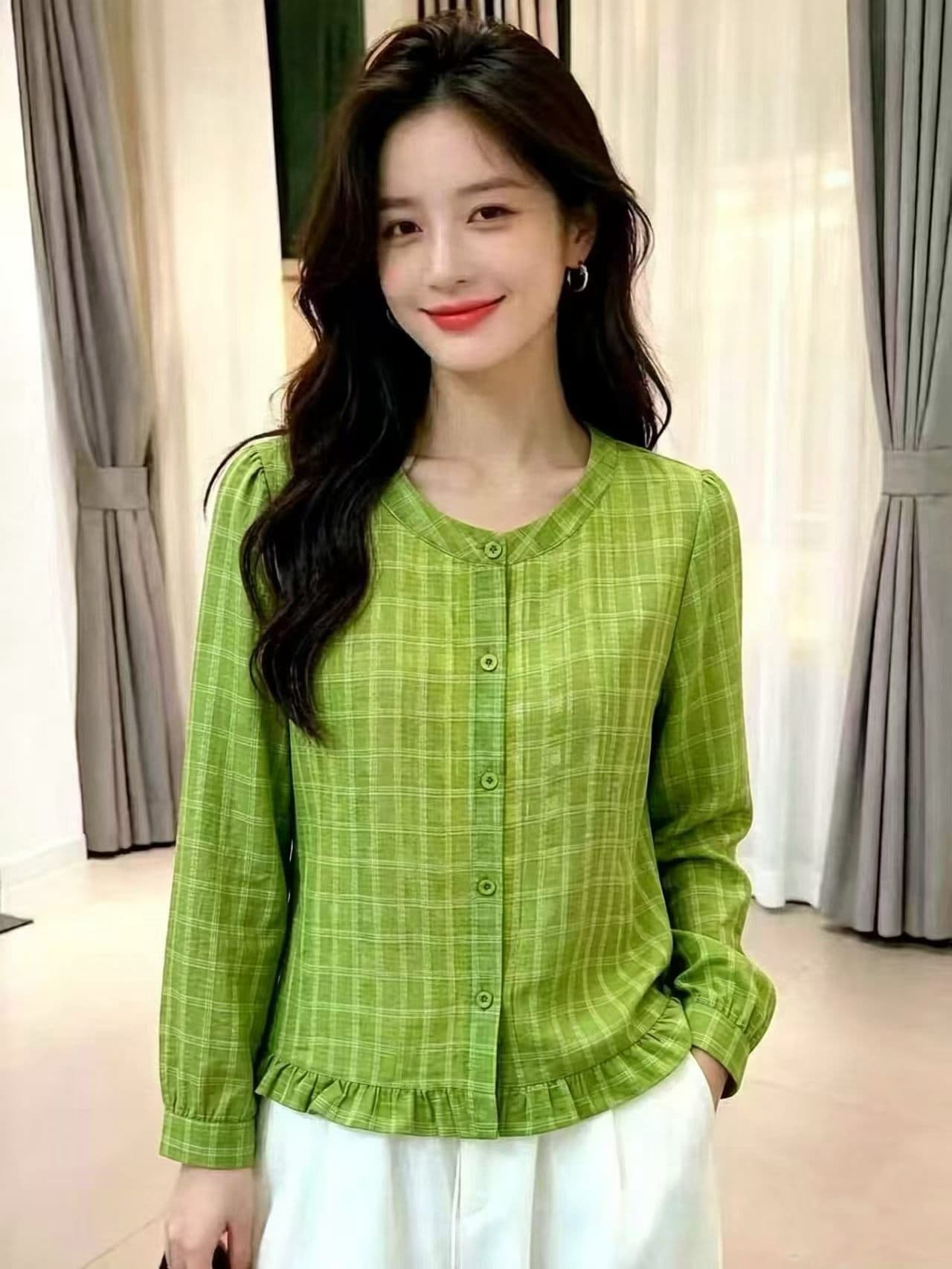 패션 여성 셔츠 2026 가을 새로운 외국 가스 슬림해 보이는 연령 감소 디자인 센스 목이버섯 레이스 다용도 긴팔 셔츠