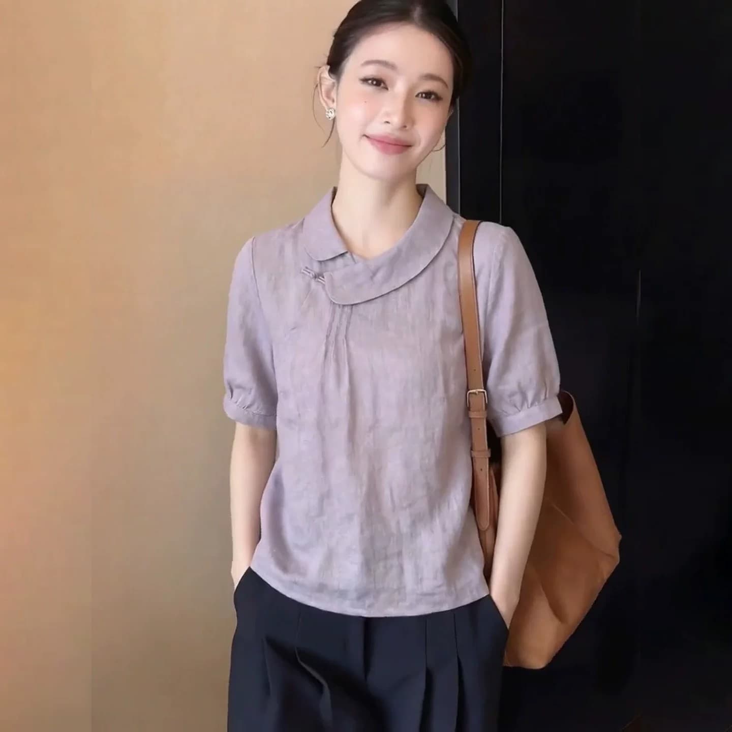 2026 여름 슈퍼 화재 연령 감소 맨위 여성 디스플레이 화이트 패션 품격 절묘한 오래된 돈 바람 작은 대중 고급 여성 의류 이미지 4