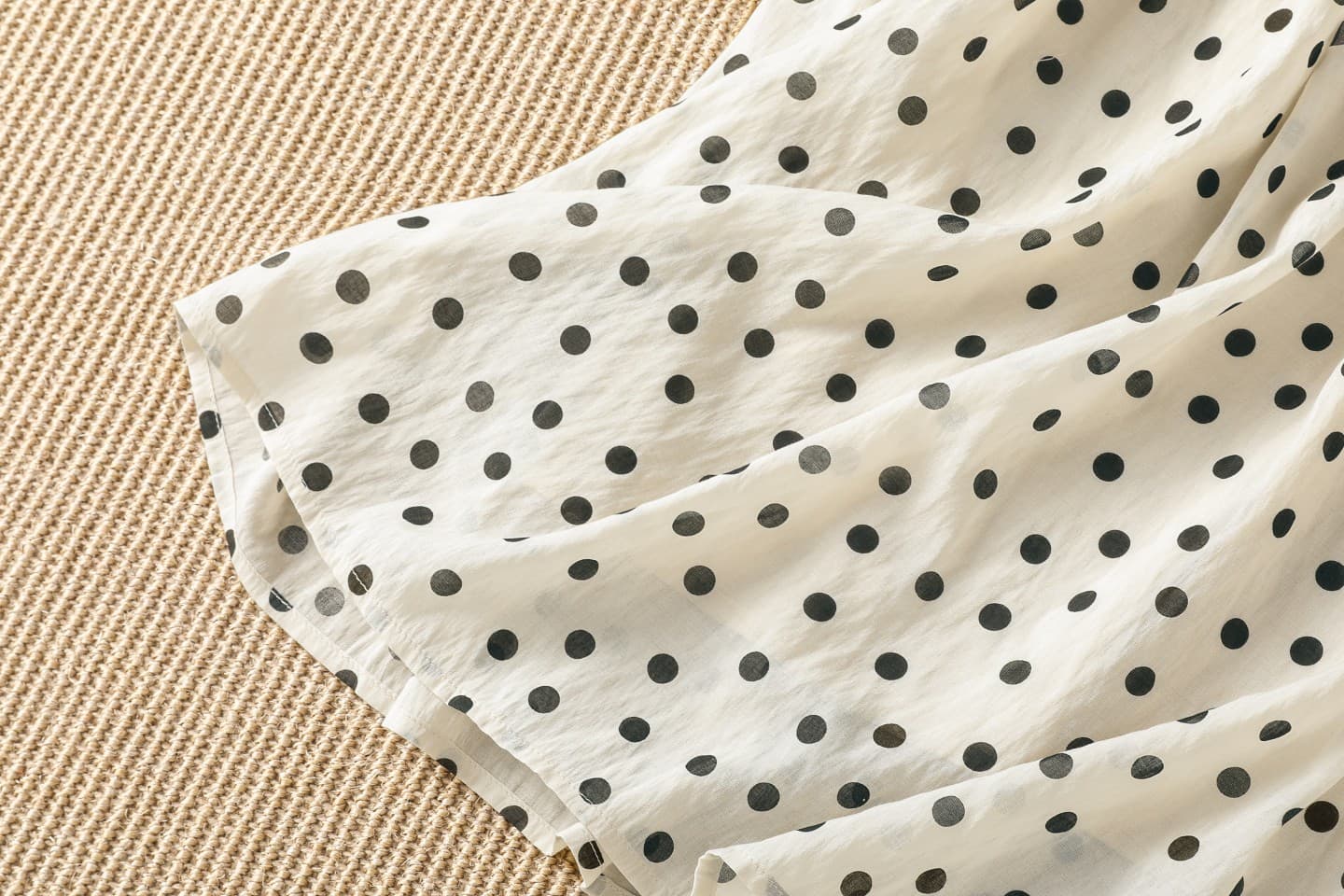 프랑스식 도트 무늬 반신 스커트 밴딩 하이웨이스트 여름 한 마디 롱 코트 우산 진자 치마 상세 이미지 12